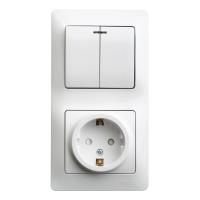 Блок комбинированный SCHNEIDER ELECTRIC Glossa GSL000175 белый