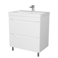 Тумба Сохо 60, 70 напольная 2 ящика белый