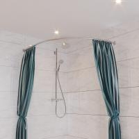 Карниз для ванной Дуга 150х105 (Асимметричный)