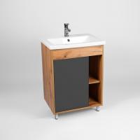 Тумба Бостон COMO 1 ств графит (1)