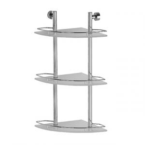 Полка для ванной FBS Vizovice стеклянная угловая тройная [030026073] в Бригадир