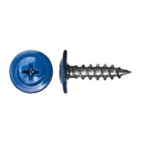 Саморез с прессшайбой острый RAL 5005 синий