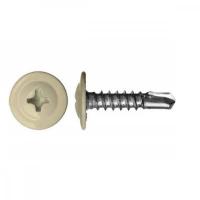 Саморез с прессшайбой сверло RAL 1014 слоновая кость