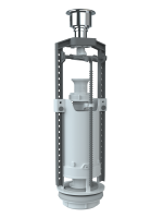 Клапан спускной кнопка хром серый SM H