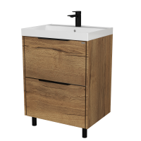 Тумба Мальта 60, 70, 80 напольная 2 ящика солярис