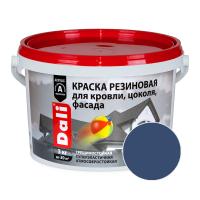 DALI Краска резиновая для кровли, цоколя, фасада синяя 3 кг