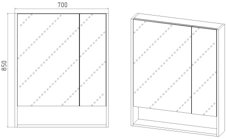 Зеркало Мальта 70 из