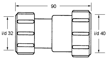 3240H-WH Переходный элемент компрессионный2