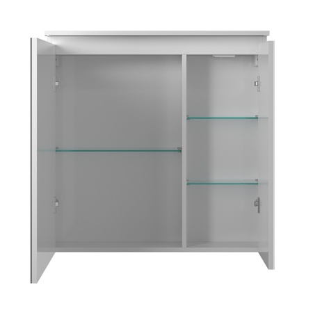 Шкаф навесной зеркальный из ДСП Сити шнз28-80-2