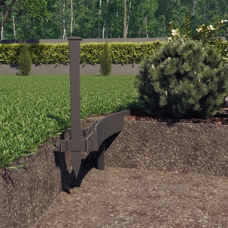 -Рисунок монтажа бордюр