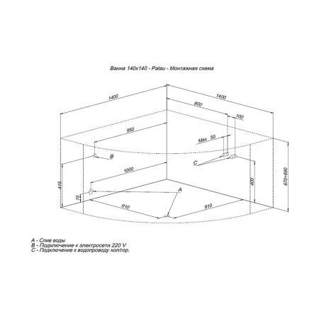 AKRILOVAYA_VANNA_AQUANET_PALAU_140X140_S_KARKASOM_MONTAZHNAYA_SKHEMA_2