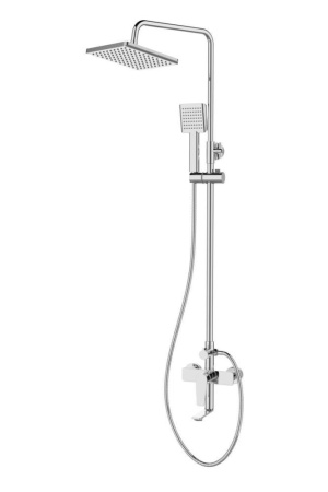 A0394400 Brilliant Душевая система, смеситель с поворотным  изливом, верх. душ 225х225 мм,ручной душ 5 реж Agger