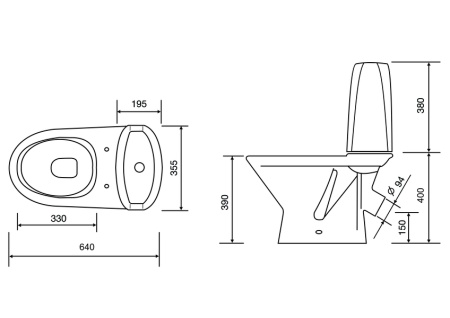 Милана унитаз белый (1)