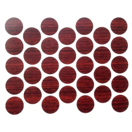 Заглушка декоративная самоклеящаяся махагон