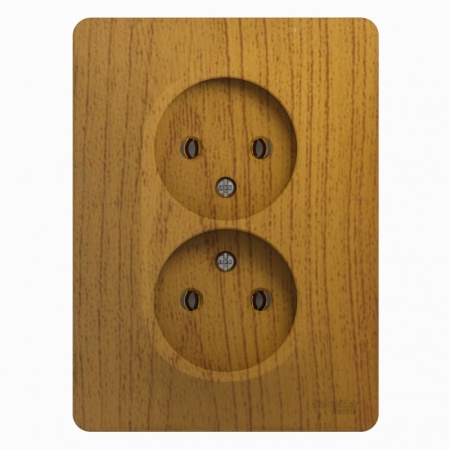 jjschneider-electric-glossa-derevo-dub-rozetka-2-ya-bez-zazemleniya-v-sbore-s-ramkoj