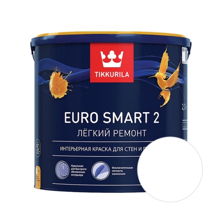 Краска TIKKURILA Euro Smart 2 2,7 л